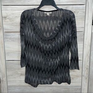 Dana Butchman-Sleek see-through sweater!